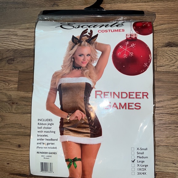Escante Women's Reindeer Games Costume Size L - Picture 2 of 6